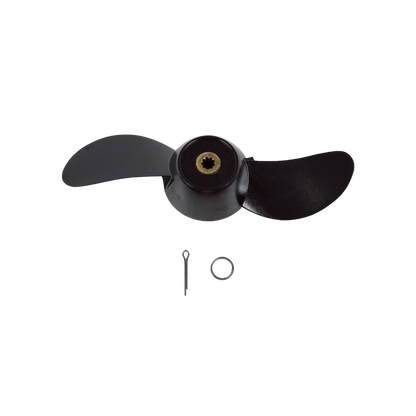 Bixpy PWC Motors  N‑3 Propeller Assembly | SKU: SP‑PRP‑3001 | 9.25" Diameter | Cotter Pin & Retention Ring Attachment | 3 HP Electric Outboard Motor | For Small Boats, Dinghies, Tenders & Inflatable