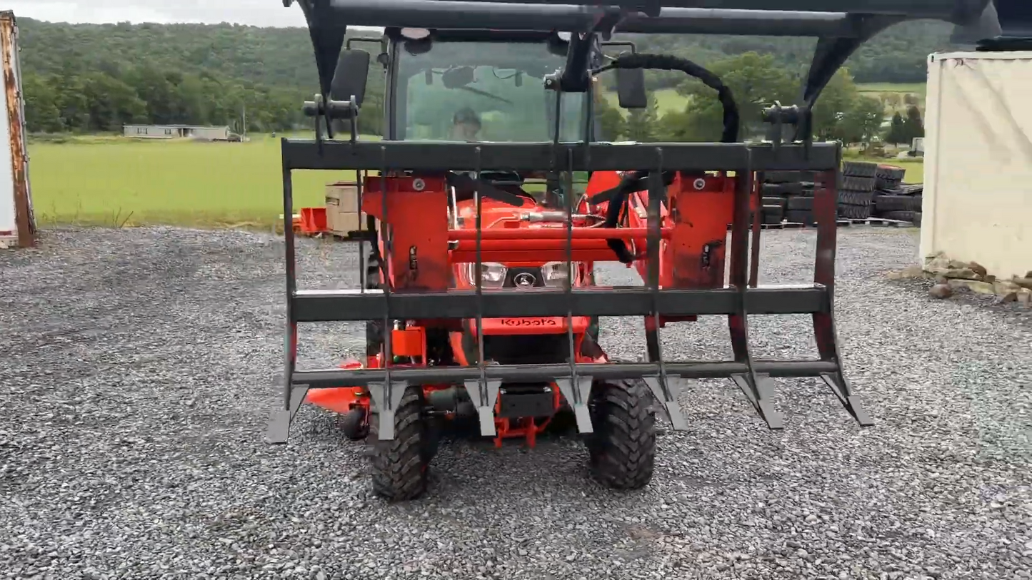 CID Steer Standard Grapple Rake | Width 63", 66" & 72" inches | Horsepower Range 35-50 HP | For Skid Steer