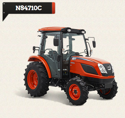 Kioti NS4710MCB Manual Utility Tractor | 45 HP Gross Power | Factory Cab, Synchro Shuttle