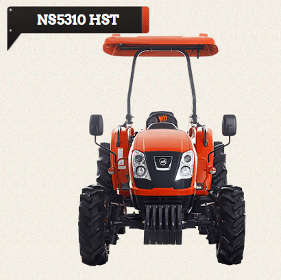 Kioti NS5310H Hydrostatic Utility Tractor | 53 HP Diesel Engine | 3-Range HST, Loader Ready