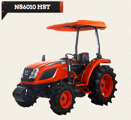 Kioti NS6010 Hydrostatic Utility Tractor | 57 HP Diesel Engine | Open Station, High Ground Clearance