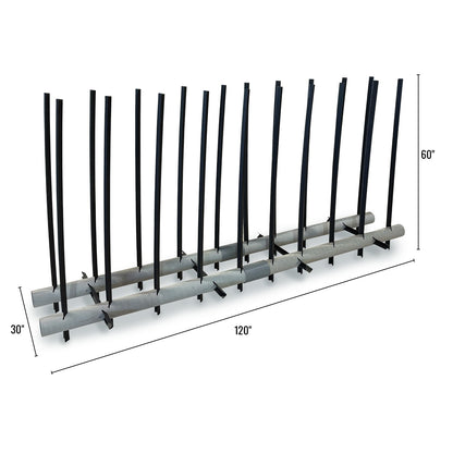 MossBack Fish Habitat Reed Rail | 30" Width | 10 ft Length | Biologist-Designed Structure | For Multi-Species Fishing & Pond Management