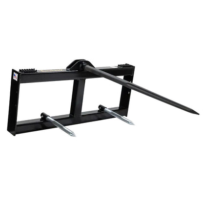 Express Steel Tomahawk Square Bale Hay Spear | 3 × 39″ Spears | 15–20 GPM | For Skid Steers