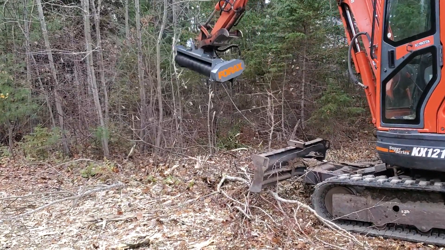 Forax Ultralight Mulcher | Model HP40 | Cutting Width 40" | Carrier 2-4-Ton | For Excavators