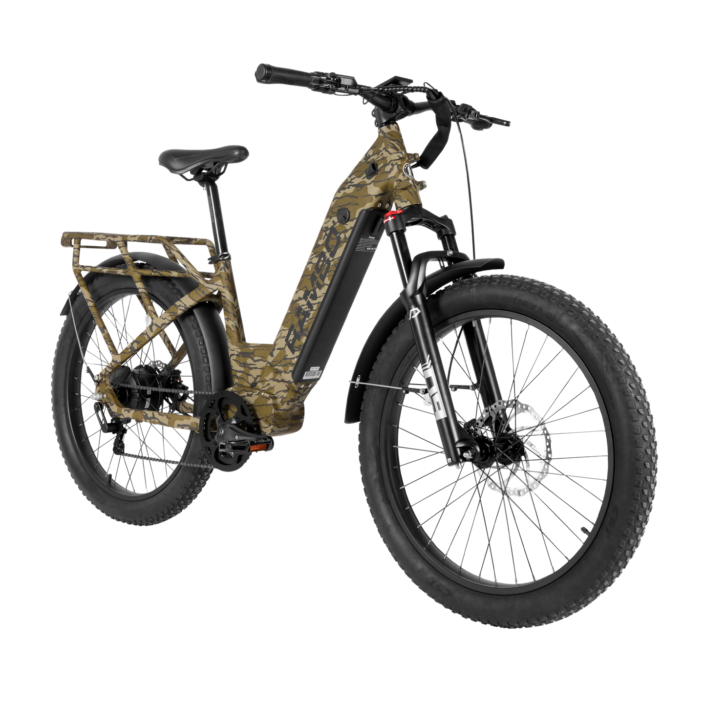 Rambo | E-Bikes | Model Nomad 2.0 | Up to 30 MPH | Up to 38-Mile Range | 1000W Hub Motor | Dual Battery | 48V 15Ah-20Ah LG Battery | For Hunters & Adventurers