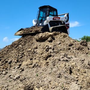 Virnig V60 High Capacity Dirt Bucket | Models HCDB72, HCDB78, HCDB84 & HCDB90 | Widths 72" To 90" | Hydraulic Flow 15 To 25 GPM | For Skid Steer