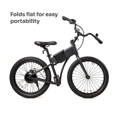 JackRabbit | Micro Electric Bike | Model OG2 Pro | 20” Street Tires | 500W Hub Motor | 24+ Mile Range | 30 lb Lightweight Frame | For Urban Commuting, Travel & Weekend Adventures