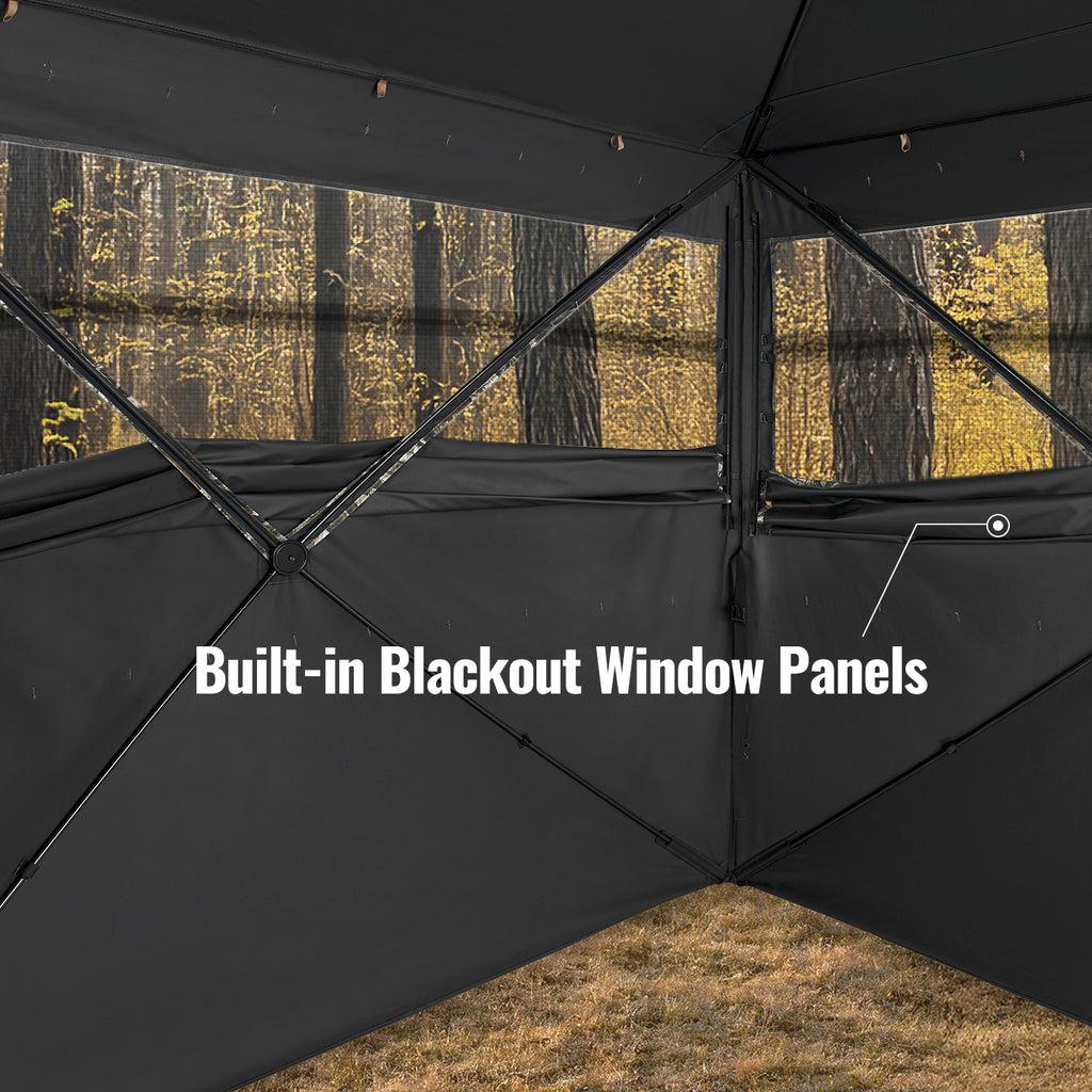 Millennium Treestands Antler Shak 30/30 Ground Blind | Model GB-030-30 | Size 58" x 58" x 70" | 3-Person Hunting Blind