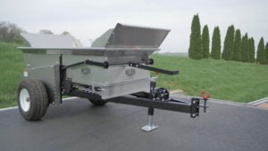 Millcreek | Small Top Dresser | Model 2100 Turf Tiger | 28 cu. ft. Capacity | Ground Driven | Horsepower15HP | For Tractor