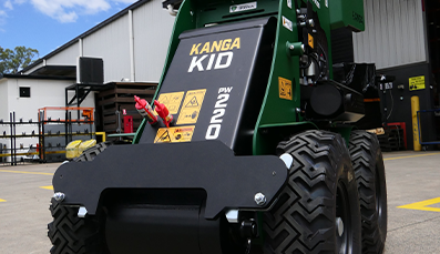 KANGA 2-Series PW220 Wheeled Mini Compact Skid Steer Loader | Overall Width 29.7" | Honda GXV630 Engine