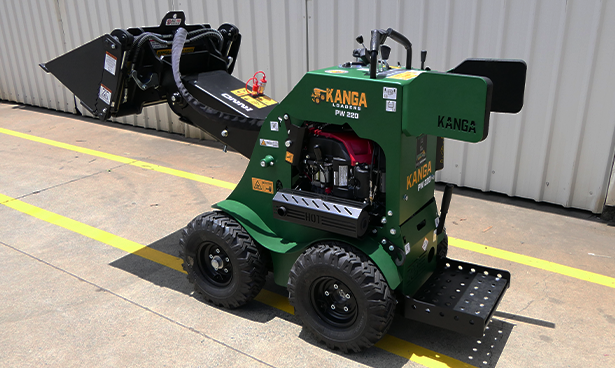 KANGA 2-Series PW220 Wheeled Mini Compact Skid Steer Loader | Overall Width 29.7" | Honda GXV630 Engine