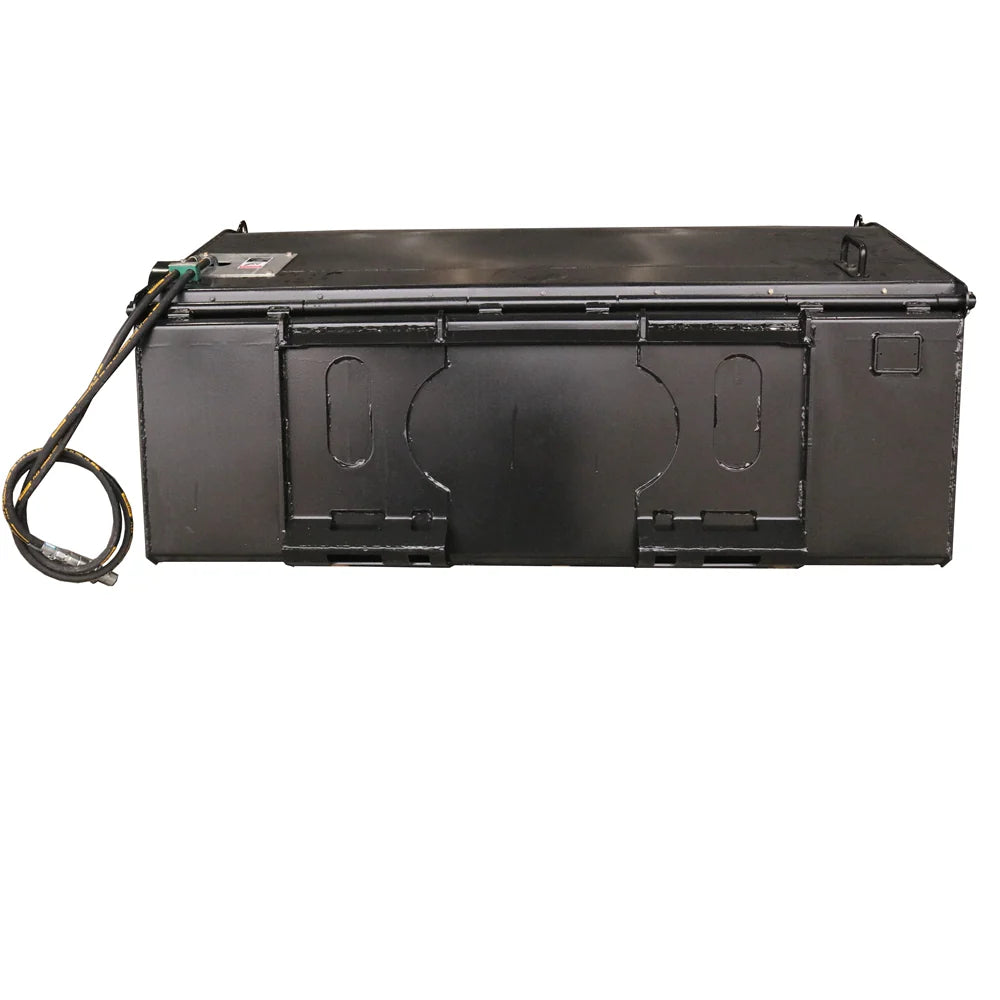 Landy Attachments Angle & Box Broom Sweeper | Sweeping Width 72" | 15 GPM | 15-20 HP | For Skid Steers, Tractors & Loaders