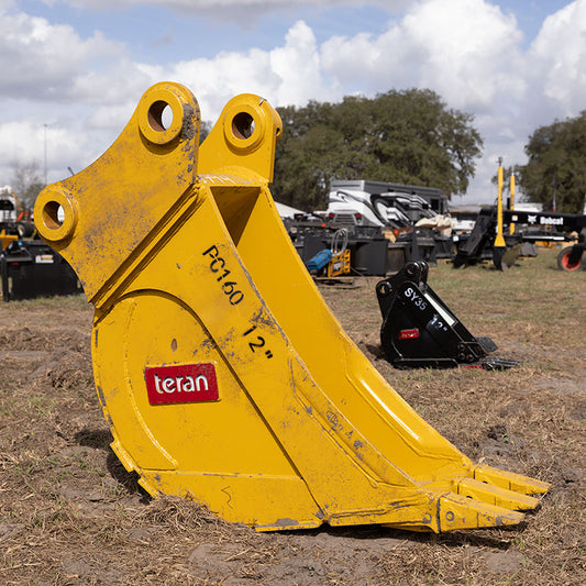 Teran Heavy-Duty Excavator Bucket | Model BKT-PC160 | Digging Width 12" to 48" Inch | Capacity 0.10 to 0.80 Cubic meter | For Excavators