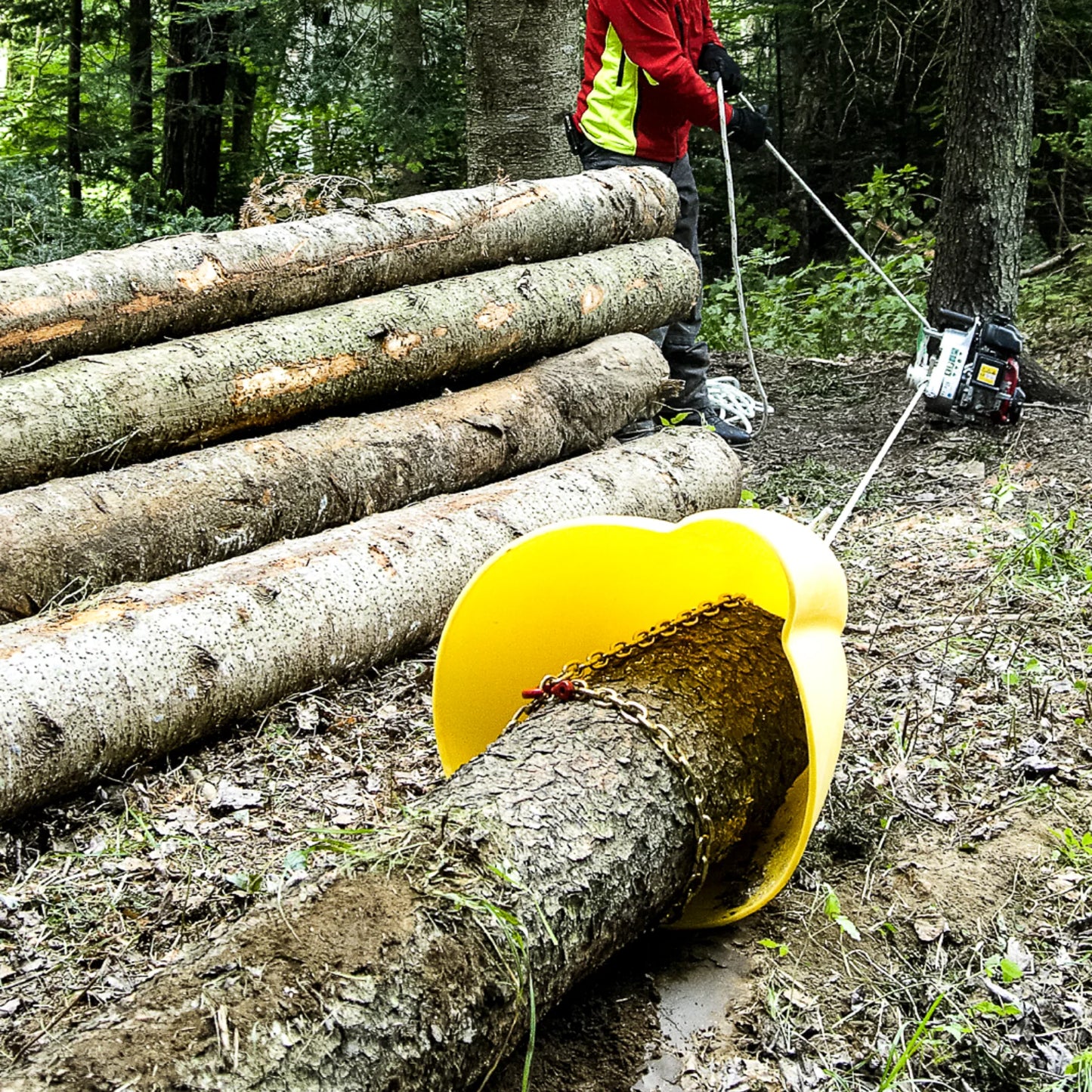 Portable Winch Skidding Cone | Timber Harvesting Tool | Diameter Capacity 20" | Dimensions 26" x 25"