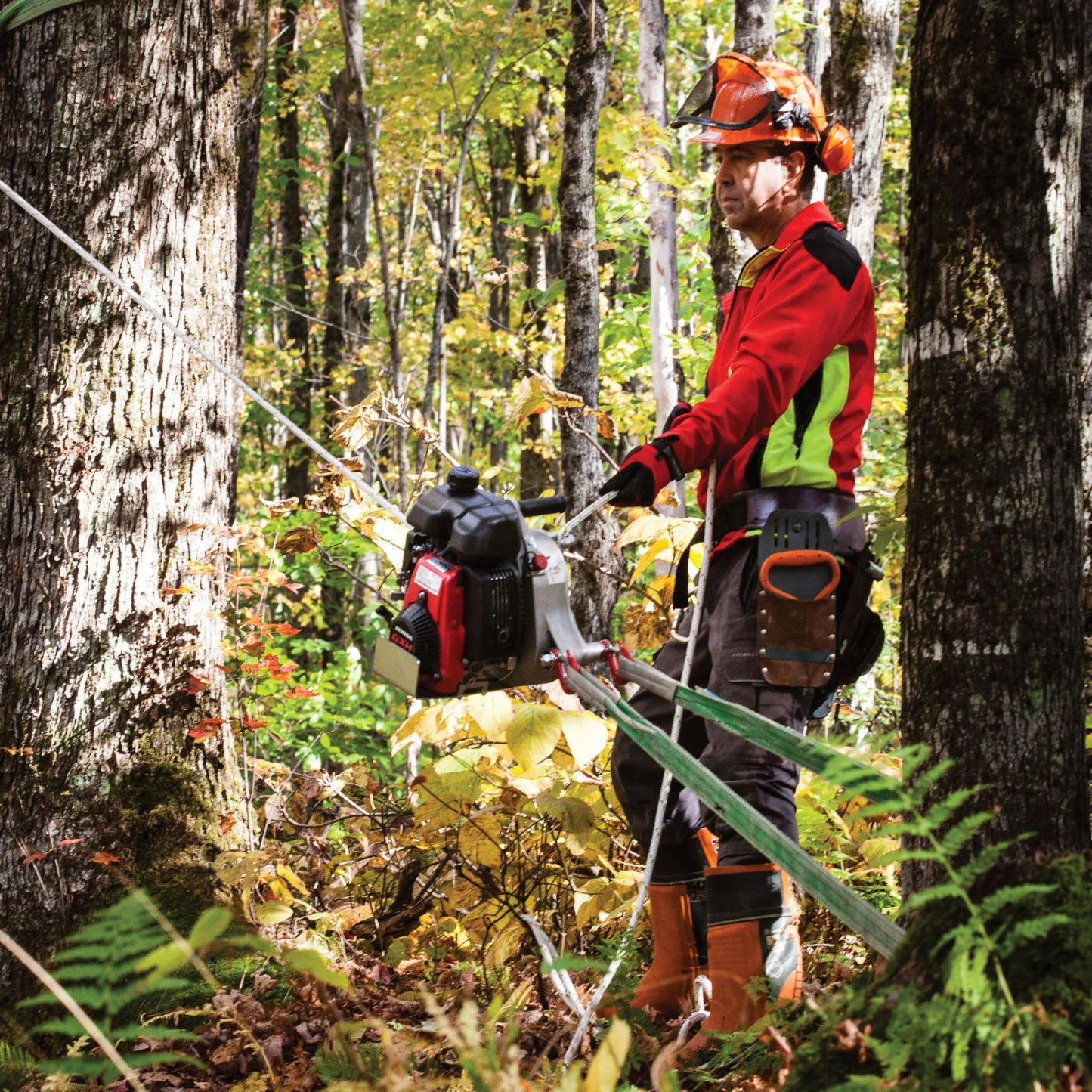 Portable Winch GXH50 Gas‑Powered Pulling Winch | PCW5000 | 2,200 lb Single / 4,400 lb Double Line