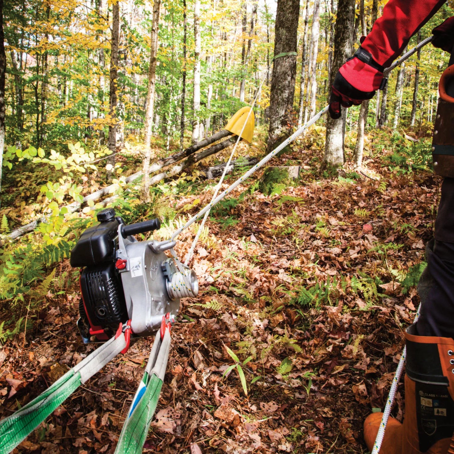 Portable Winch GXH50 Gas‑Powered Pulling Winch | PCW5000 | 2,200 lb Single / 4,400 lb Double Line