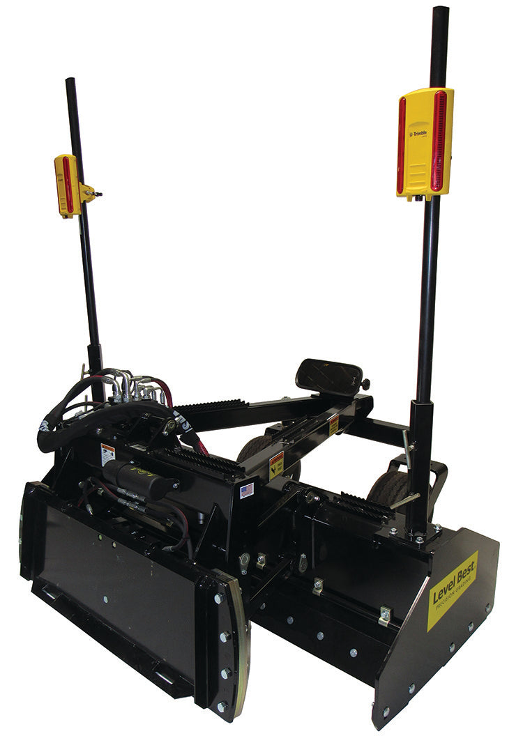 Level Best Laser Grading Scraper | Model PD84 | Width 84" | 15–25 GPM | For Skid Steer & Compact Track Loader