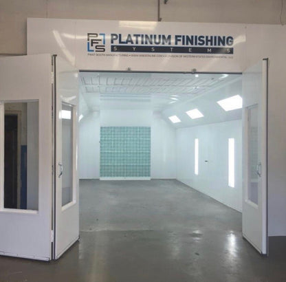 Platinum Finishing Paint Booth Systems Industrial Size Gold Edition Truck Semi Down Draft Paint Booth