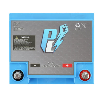 PowerHouse Lithium 16V 45Ah Deep Cycle Battery | Model PH1645 | Group 20 | For Marine Electronics
