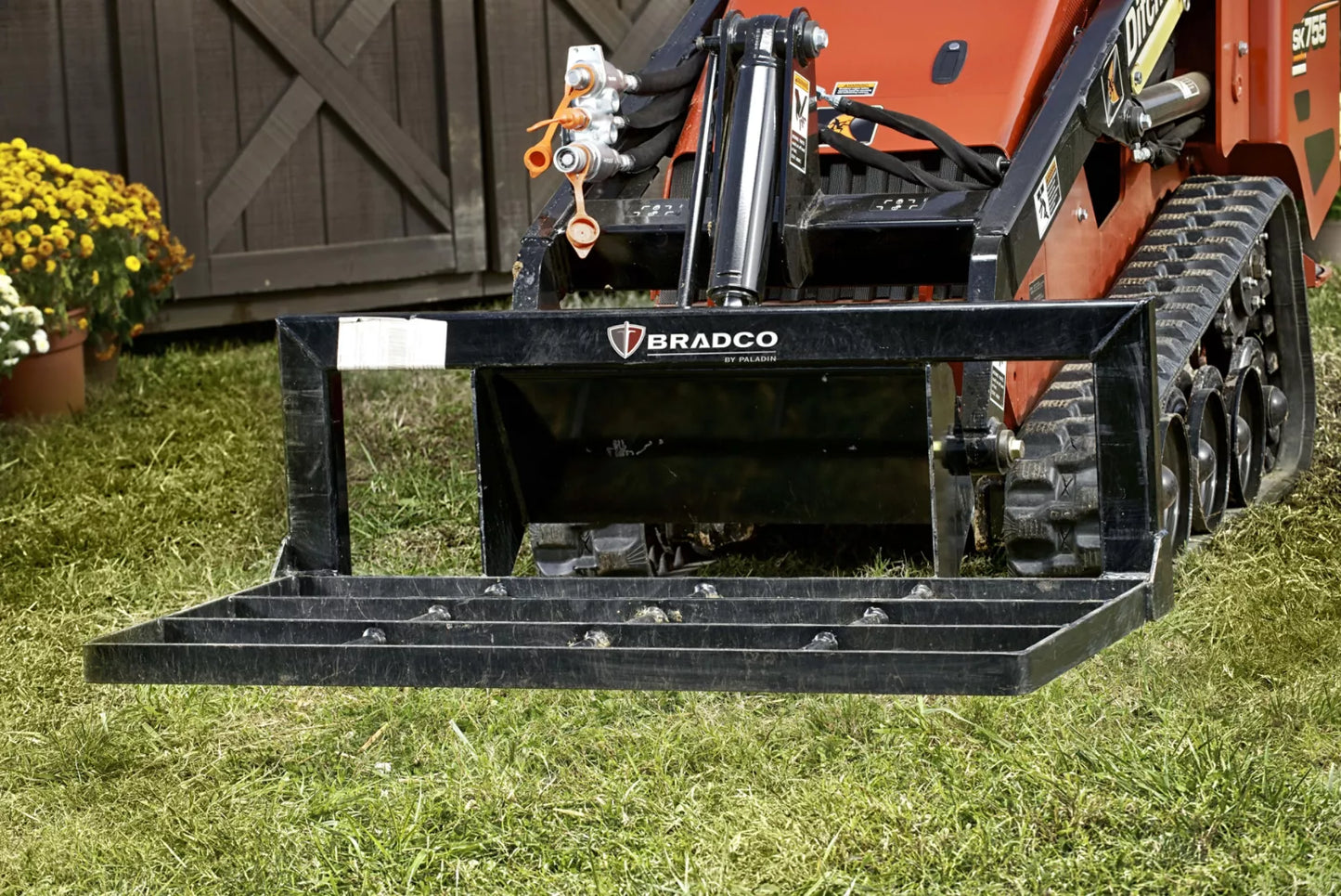 Paladin Land Leveler/ Grader | 48" Working Width | 8-15 GPM | For Mini Skid Steer