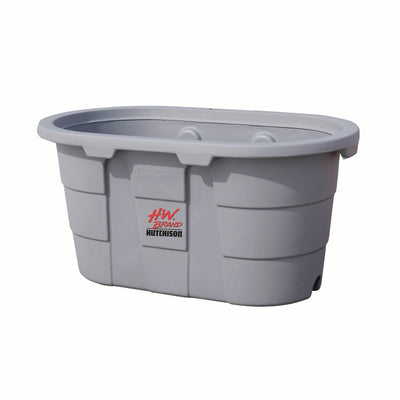 Hutchison HW Round End Polyethylene Tank | Ribbed Support | Gallon Capacity 50–150