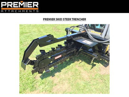 Premier Trencher for Skid Steers | 15-46 GPM |  Model T155, T255 & T350