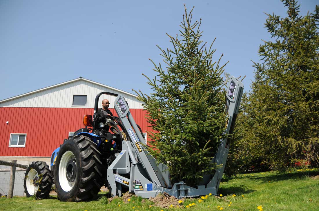 Baumalight 3-Point Hitch Tree Spade | Model PS330 & PT330 | Opening Width 60" Inches | Root Ball Diameter 30" inches | Root Ball Depth 29 inches | Horsepower 45 To 65 HP | For Tractors