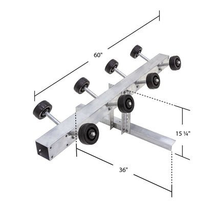 Black Widow Personal Watercraft Shore Dock Extension | Model PWC-EXT | 36" Width | 1,200 lb Capacity | For PWC Dock & Jet Ski Storage