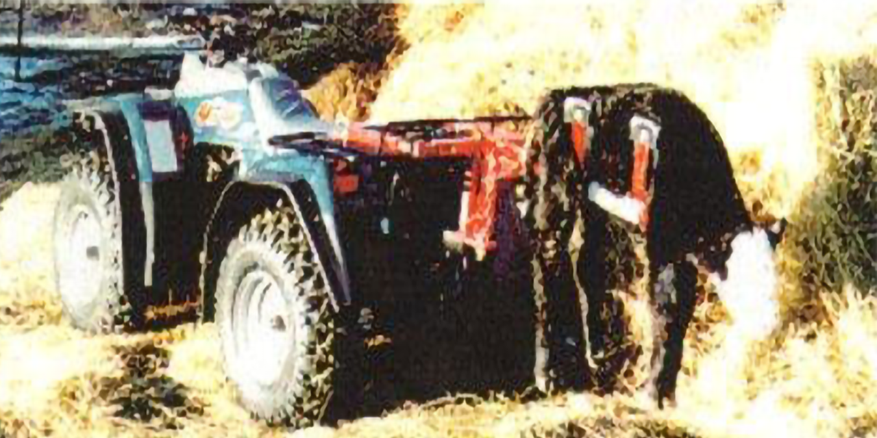 Global Equipment Palco Calf Kradel | 72" Length | 15–20 HP | For ATV & 4-Wheeler