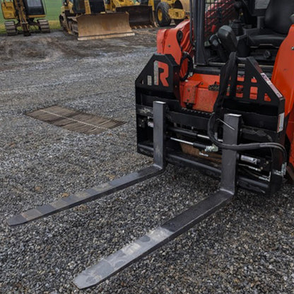 Rockland Pallet Forks | Premium-Grade Tines | Hydraulic Adjustment Option | For Skid Steer