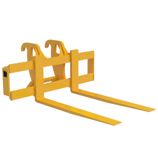 Rockland PLF Pallet Forks | Fork Sizes 1.5"x4" to 2.5"x6" | Frame Widths 48"-72" | Weights 840-1700 lbs | For Loaders & Excavators