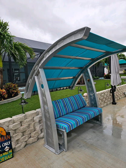 Killer Dock Cabana & Love Seat Outdoor Furniture | Width 48" | Sunbrella Cushions | For Dock, Seawall & Patio