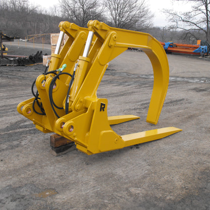 Rockland Dual & Wide Clamp Peeler Grapple | Width 50" & 52" inches | Tine Length 60" & 72" inches | For Loader