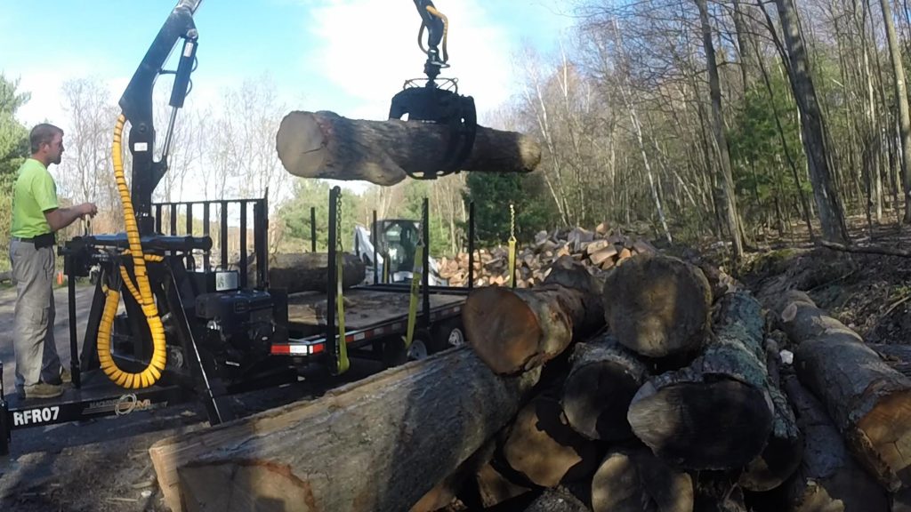 Machinerie AM Inc | "JMS" & "AM" Log Loaders  | Boom rotation angle 360°