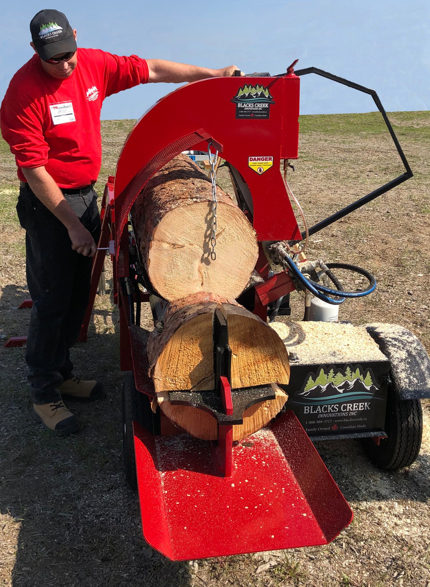 Blacks Creek Firewood Processor | Model 1250 - Stand Alone & 3-PH | 10 Gallon Hydraulic Reservoir | Engine Horsepower 14 HP