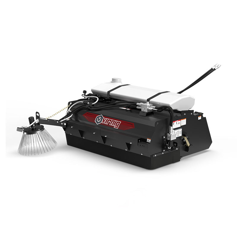 Virnig Pick-Up Broom | Models PUB60, PUB72 & PUB84 | Widths 60" To 84" | Hydraulic Flow 15 To 25 GPM | For Skid Steer