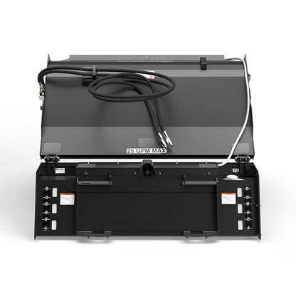 Virnig Pick-Up Broom with Internal Water Tank | Models PBWI72 & PBWI84 | Widths 72" & 84" | Hydraulic Flow 15 To 25 GPM | For Skid Steer