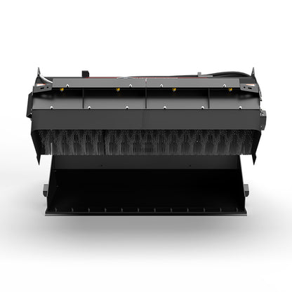 Virnig Pick-Up Broom with Internal Water Tank | Models PBWI72 & PBWI84 | Widths 72" & 84" | Hydraulic Flow 15 To 25 GPM | For Skid Steer