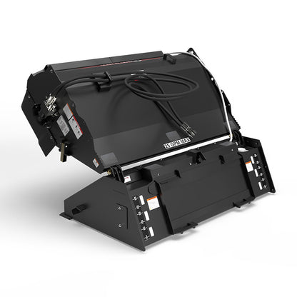 Virnig Pick-Up Broom – Internal Water Tank | Models PBWI72 & PBWI84 | Widths 72" & 84" | Hydraulic Flow 15 To 25 GPM | For Skid Steer