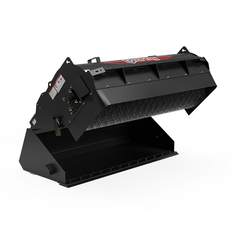 Virnig Pick-Up Broom | Models PUB60, PUB72 & PUB84 | Widths 60" To 84" | Hydraulic Flow 15 To 25 GPM | For Skid Steer