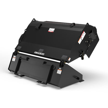 Virnig Pick-Up Broom | Models PUB60, PUB72 & PUB84 | Widths 60" To 84" | Hydraulic Flow 15 To 25 GPM | For Skid Steer