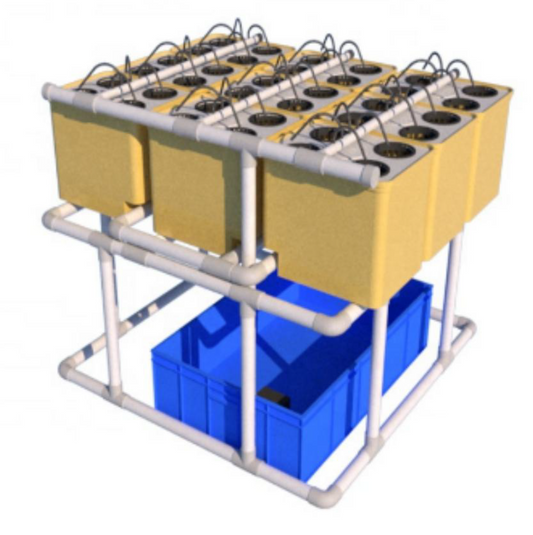 Lyine Dutch Bucket System - Hydroponic Growing System | 90x90x73 CM