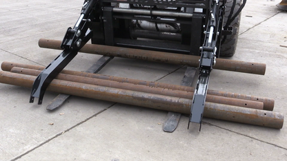 Erskine Pipe Grapple Forks | Frame Width 58" inches | Fork Length 48" inches | For Skid Steers