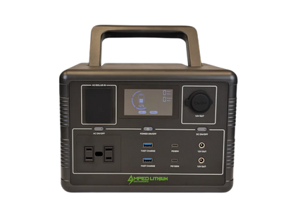 Amped Outdoors Portable Power Station | Model AO-600W | Rated Capacity 560Wh | Battery Capacity 22.4V (25AH)