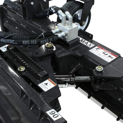 Virnig Power Rake | Models PWR72 & PWR90 | Widths 72" To 90" | Hydraulic Flow 15 To 25 GPM | For Skid Steer