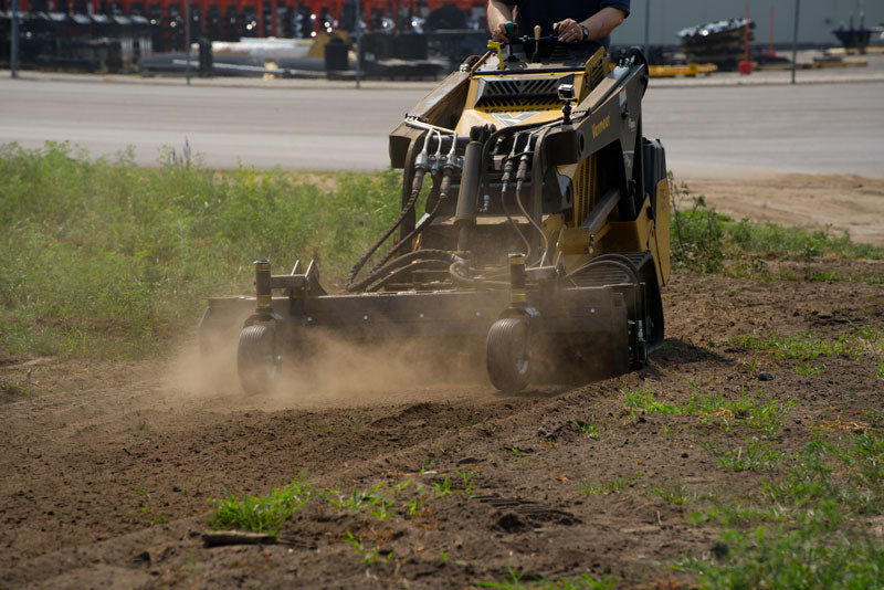 Virnig V20 Mini Skid Steer Power Rake | Mpdel CPR48 & CPR60 | Raking Widths 48" & 60" | Hydraulic Flow 10 To 18 GPM | For Mini Skid Steers