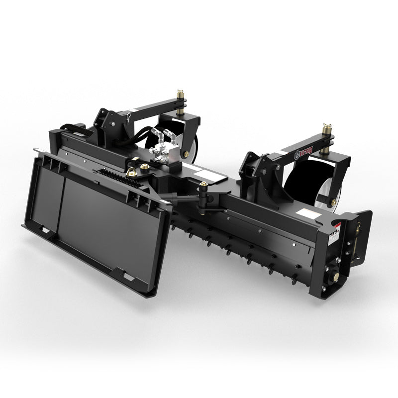 Virnig Power Rake | Models PWR72 & PWR90 | Widths 72" To 90" | Hydraulic Flow 15 To 25 GPM | For Skid Steer