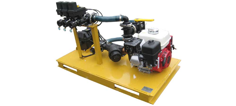 Turbo Turf Brine Sprayer Conversion System (Power Pack) | 1-Lane & 3-Lane Boom | Skid Size 20.5" × 46" | Honda 5.5 HP