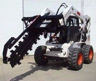 Loflin Fabrication Trencher | Hydraulic Driven | Up to 36" Depth | For Skid Steer