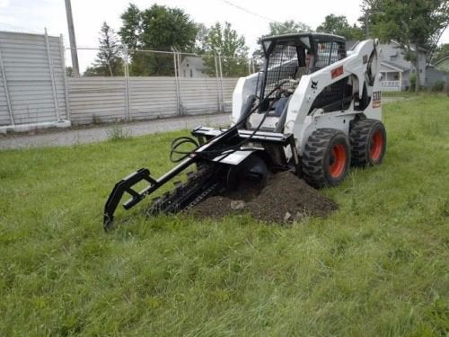 Loflin Fabrication | Trencher | Hydraulic Driven | Up to 36" Depth | For Skid Steer
